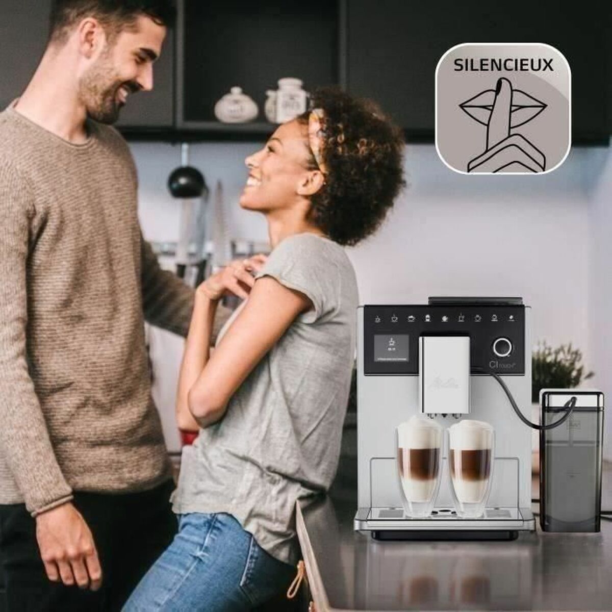 Superautomatisk kaffebryggare Melitta F630-111 Grå 1450 W 15 bar 1,8 L